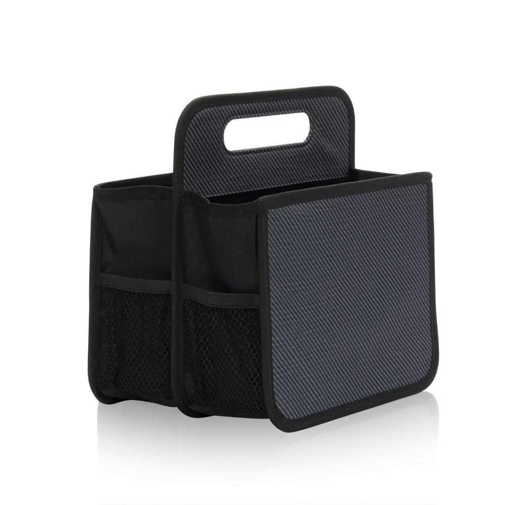 Thirty-One Double Duty Caddy - Black Twill Stripe